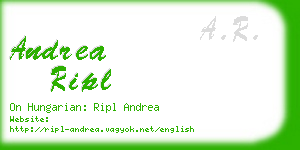 andrea ripl business card